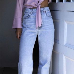 Zara high waist wide leg jeans